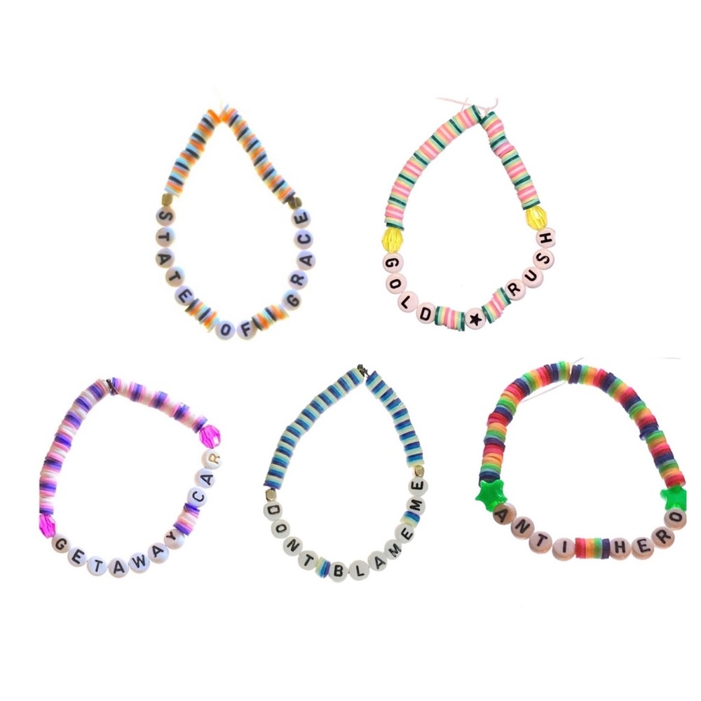 5 taylor swift handmade bracelets